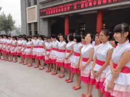 Empfang für Schifferstadter Schüler an der Schule in Xi'an 2012